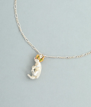 クローバーピクニック　ネックレス(シルバー-ONESIZE)