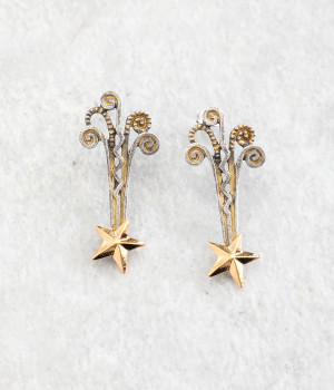 アールデコ・スター ピアス(カラー1-ONESIZE)