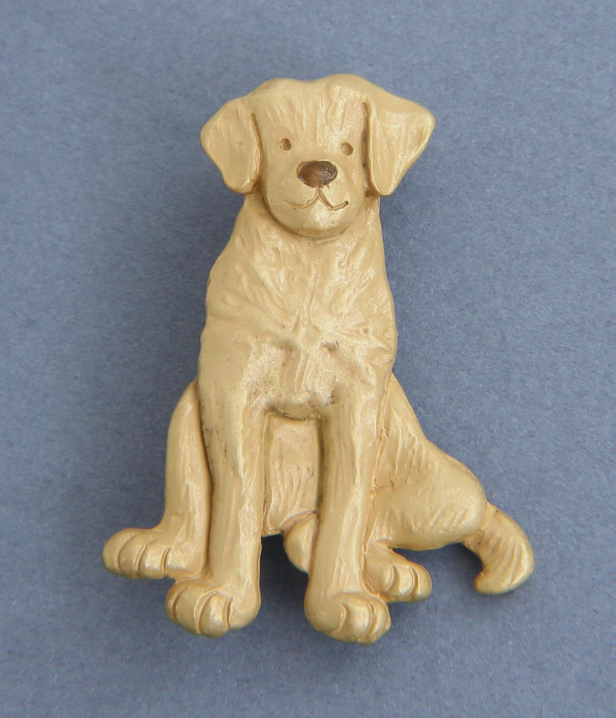 おすわりラブラドールブローチ(カラー1-F)