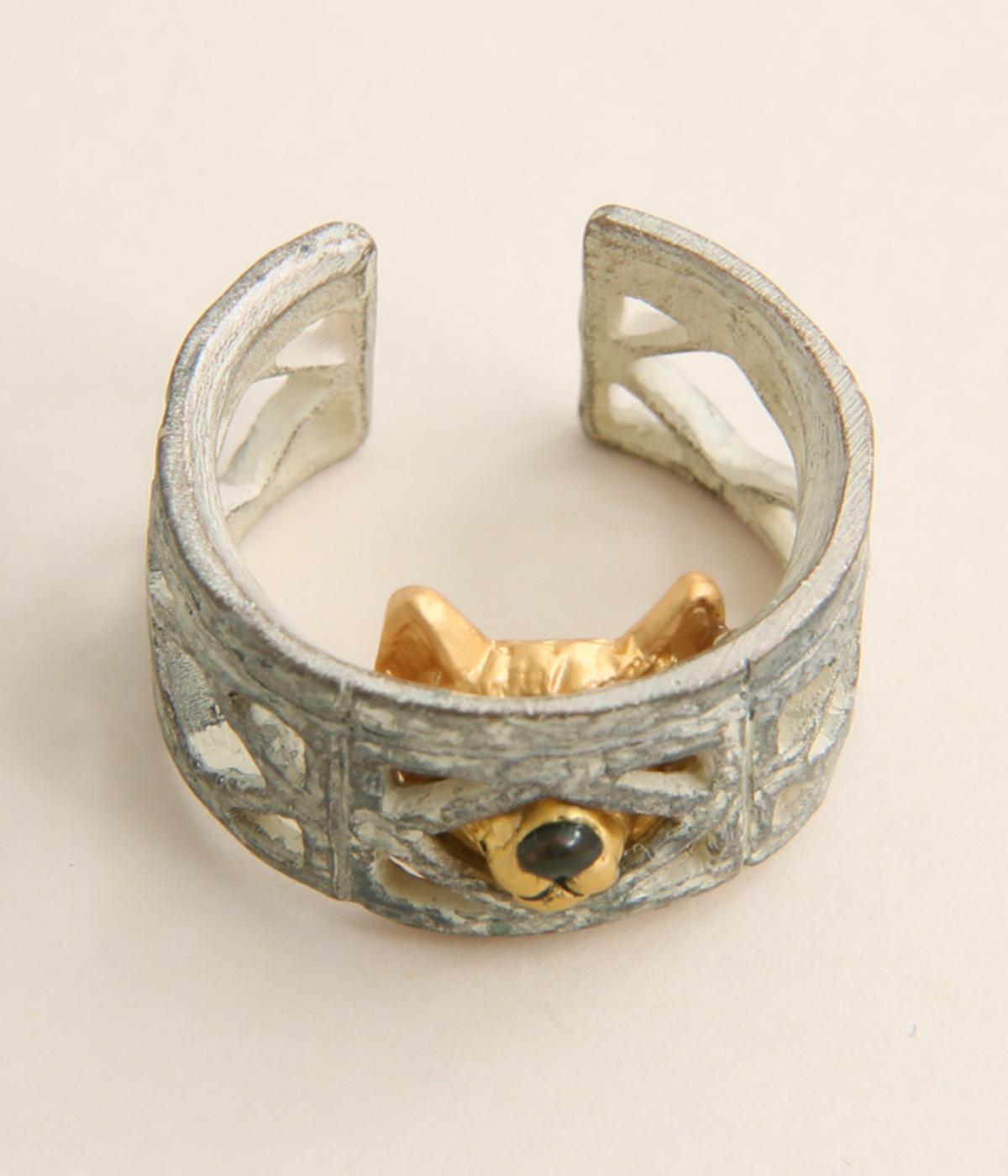 ブロック塀の隙間からリング(カラー1-F)