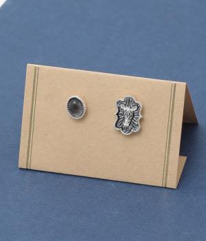 シマウマトロフィーピアス(カラー1-F)