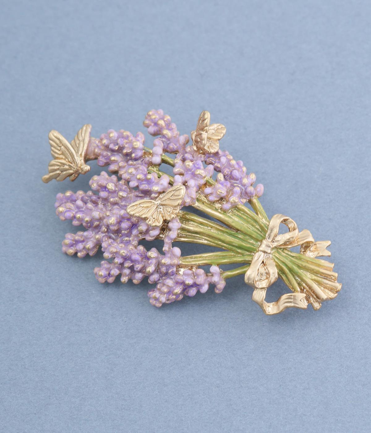 ラベンダーブローチ(カラー1-F)