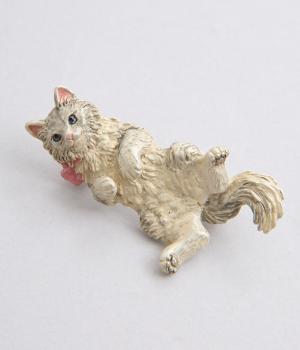 子猫の眼差しブローチ(カラー1-F)