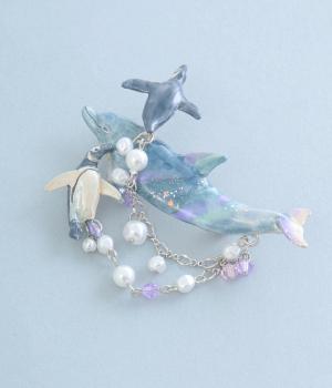 星海のダンスブローチ(カラー1-F)