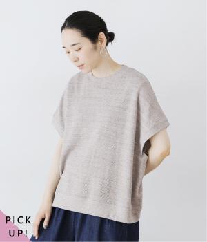 リバイバルハニカム切替ワイドプルオーバーベスト(トップベージュ-ONESIZE)