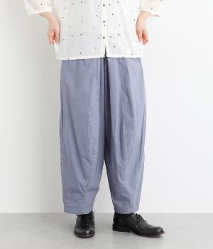 エアージェットキャンブリックタックボリュームパンツ(ダルサックス-F)