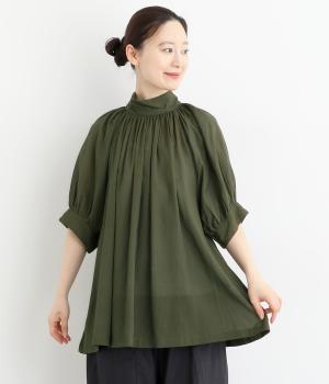 シルクタッチボイルラグランチュニック