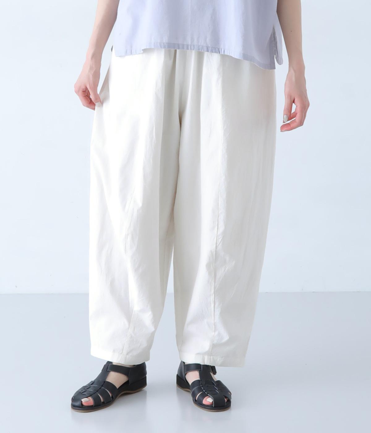 コットンタイプライターバレルパンツ(エクリュ-F)