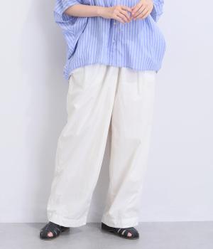 エアージェットキャンブリックツータックパンツ(エクリュ-F)