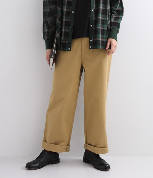 アンティークミリタリーオールドチノパンツ(カーキ-1)