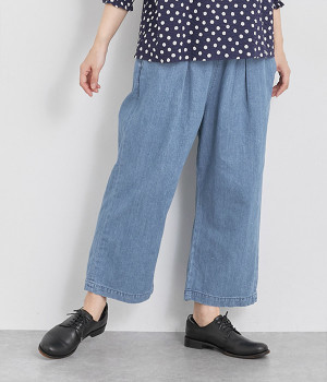 りんごデニムワイドクロップドパンツ(3years-2)