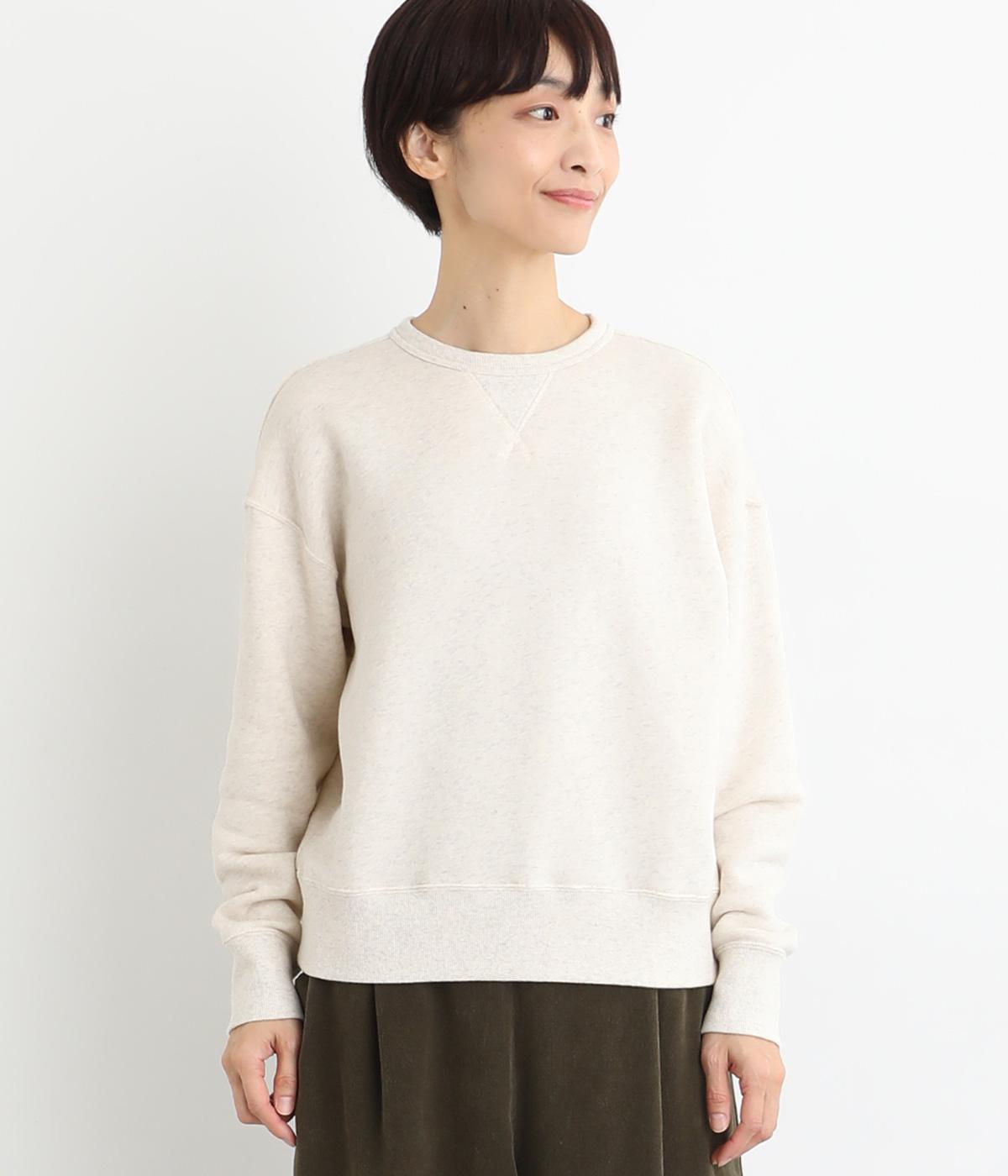 もちもち裏毛 杢調プルオーバー(オートミール-1)