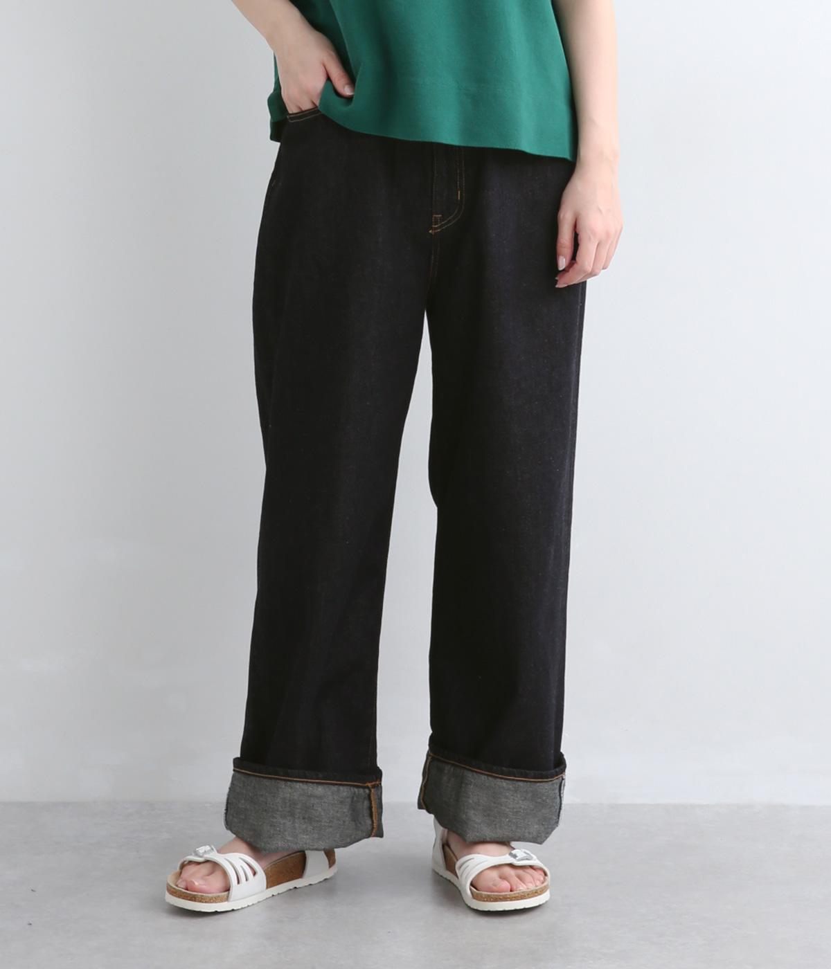 10ozコットンリネンデニムサギングワイド(rinse-0)