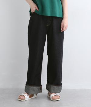 10ozコットンリネンデニムサギングワイド(rinse-0)