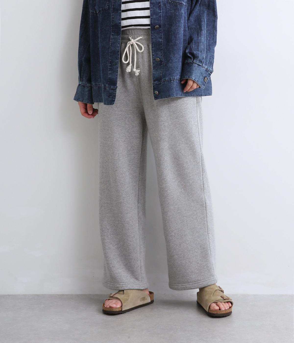 ふわとろ裏毛ワイドスウェットパンツ(gray-2)