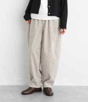 太畝杢コーデュロイバレルパンツ（アイボリー・1）