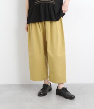 コットンクロップドパンツ(マスタード-ONESIZE)