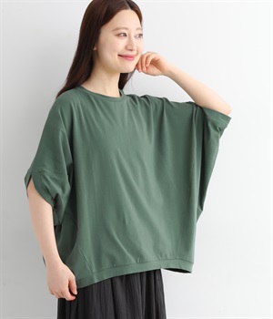 ポンチョ袖プルオーバー