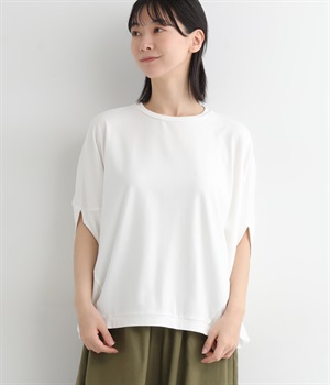 ポンチョ袖プルオーバー(ホワイト-ONESIZE)