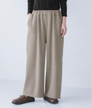 ニットワイドパンツ(ベージュ-F)