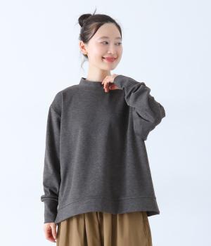ハイネックカットソー(チャコール-F)