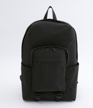 FRONT　POCKET　DAYPACK(ブラック-ONESIZE)