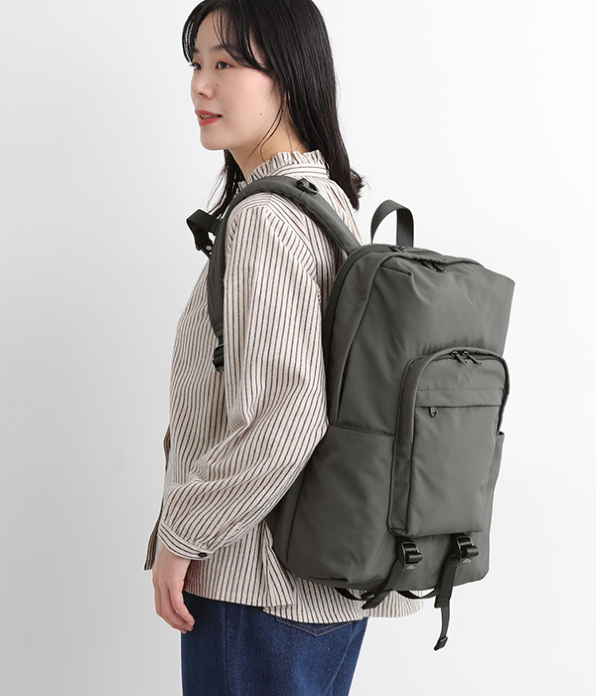 FRONT　POCKET　DAYPACK(グレー-ONESIZE)