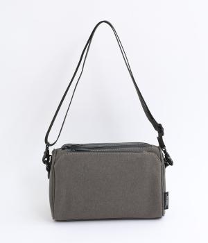 ミニマルアシメポケットショルダーバッグ(グレー-F)