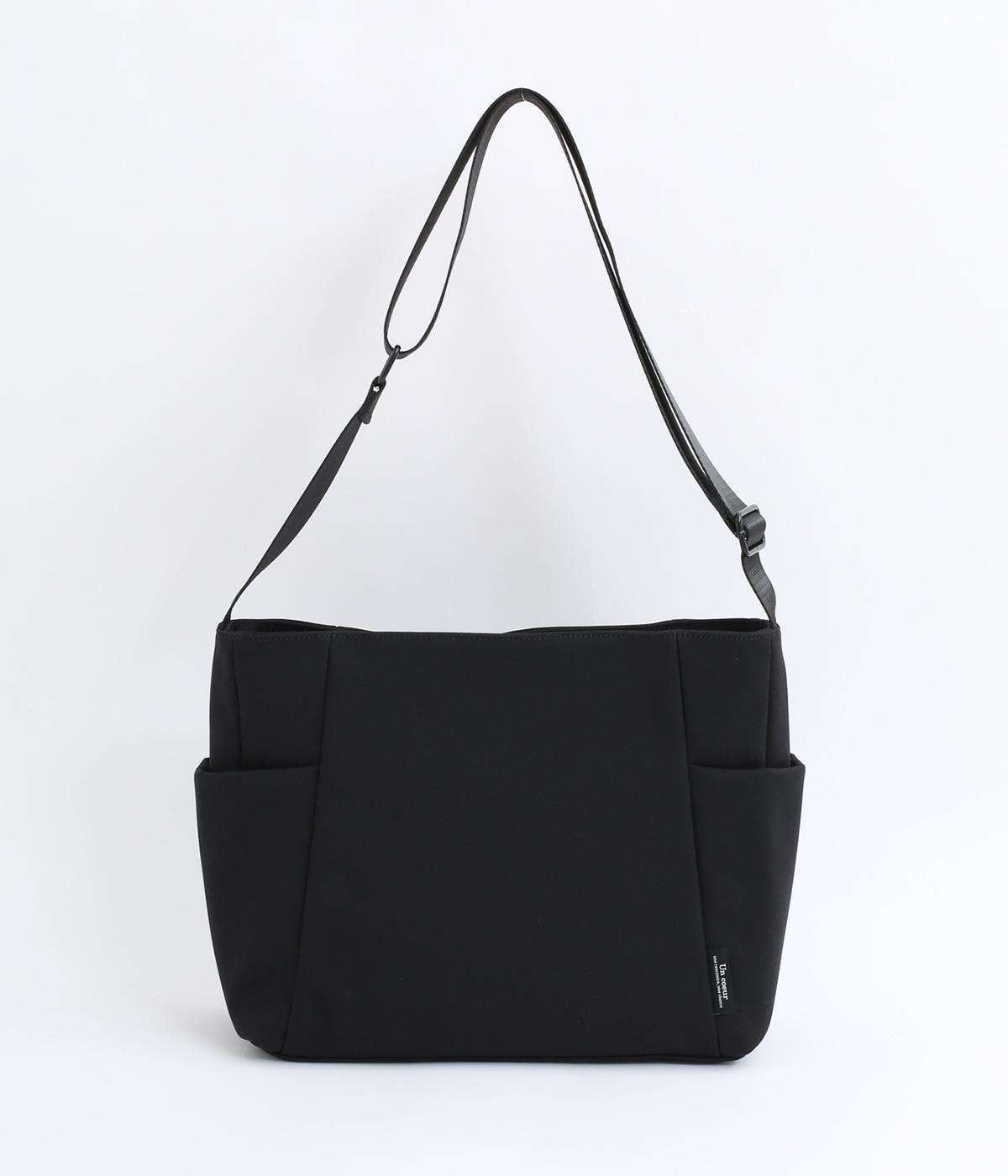 サイドポケットショルダーバッグ(ブラック-F)