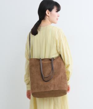 Kareem　スエードドレープ　2wayトート(キャメル-F)