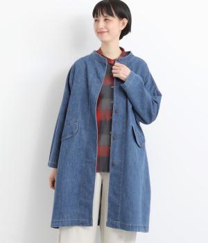 やわらかデニムロングゆるドルマンジャケット