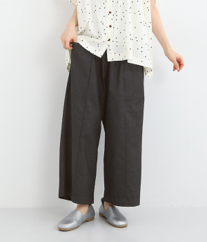 定番 アウトポケットワイドパンツ(インディゴ-ONESIZE)