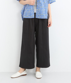 定番 アウトポケットワイドパンツ(ブラック-ONESIZE)