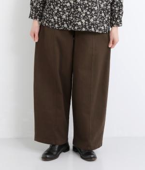 ツイルデザインタック入りパンツ(カーキ-F)