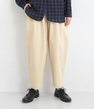 ジャカードデニムゆるりパンツ(ホワイト-F)