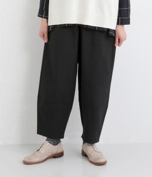 ストレッチ入りダブルポケットパンツ(ブラック-F)