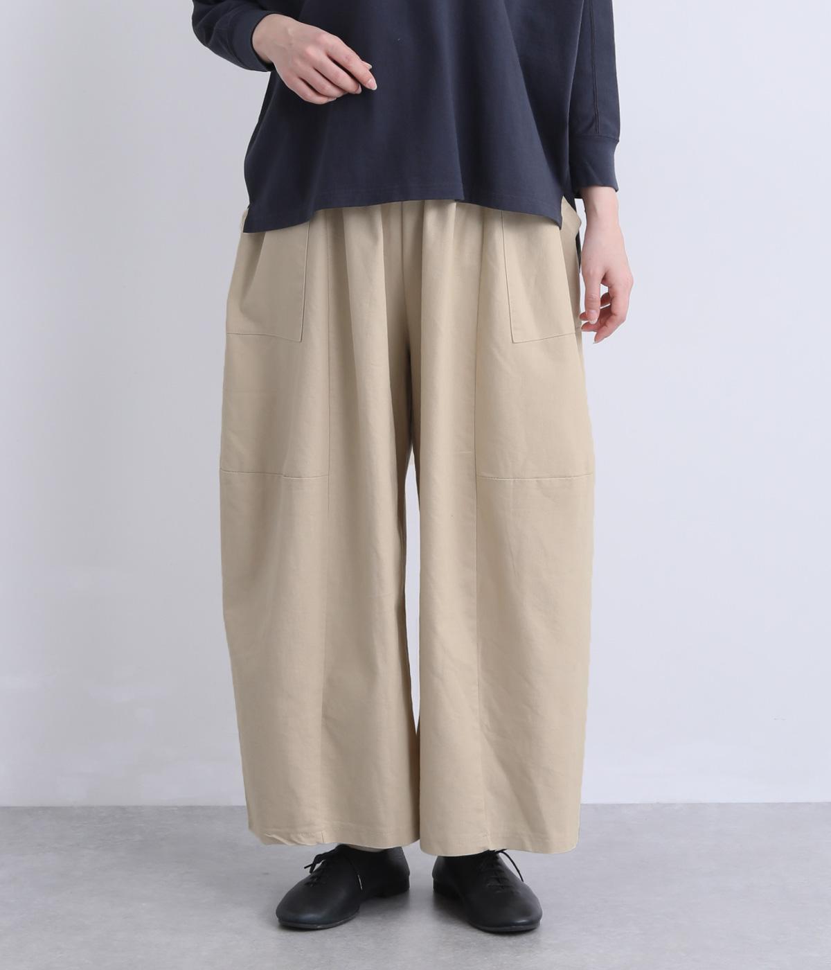 ストレッチ入りダボットしたパンツ(ナチュラル-F)