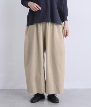ストレッチ入りダボットしたパンツ(ナチュラル-F)