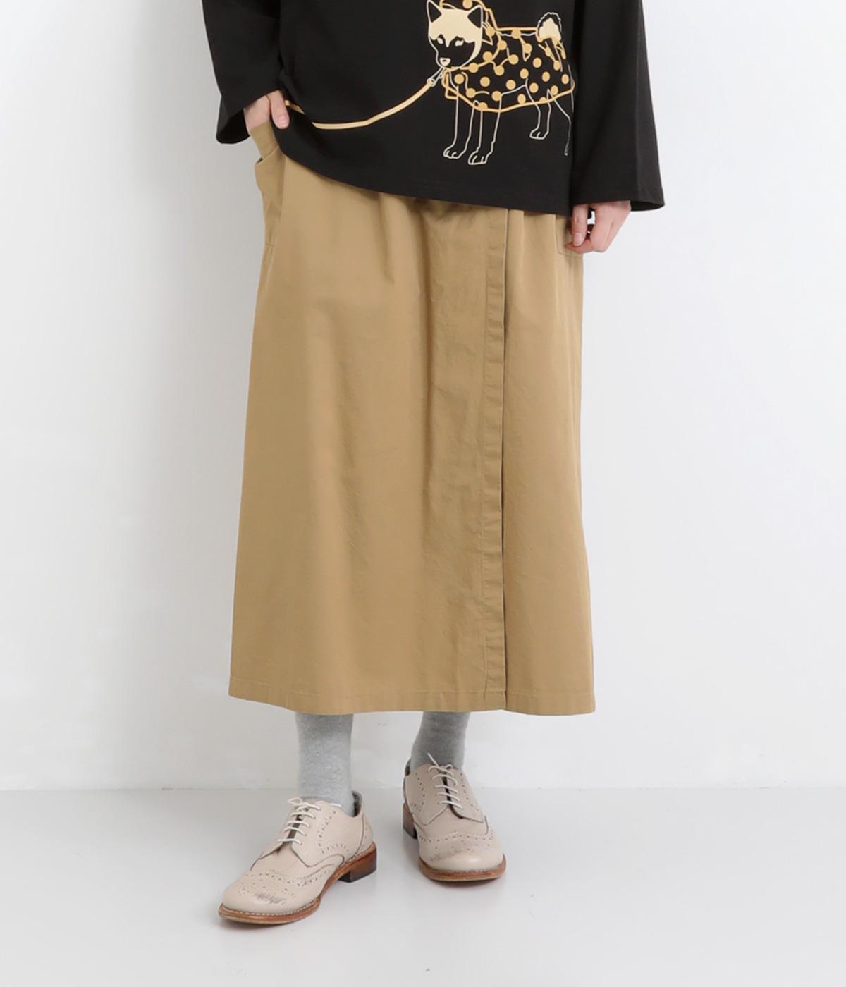 USEDダンプ2枚風パンツ(ベージュ-F)