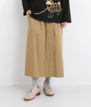 USEDダンプ2枚風パンツ(ベージュ-F)