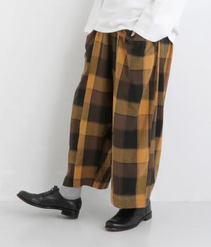 BIG CHECK前ポケット付パンツ