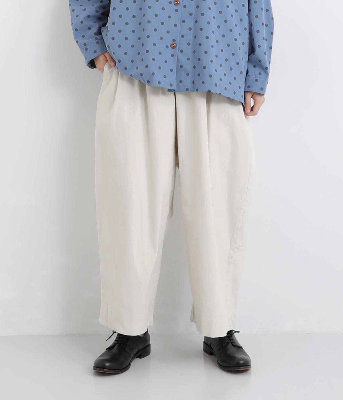 後ろBIGポケットバルーン風パンツ(ホワイト-F)