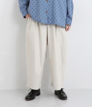 後ろBIGポケットバルーン風パンツ(ホワイト-F)