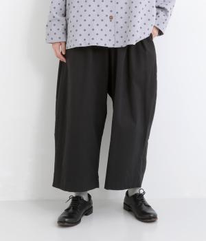 後ろBIGポケットバルーン風パンツ(ブラック-F)