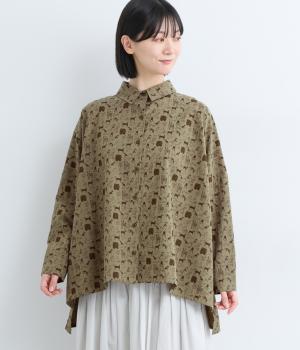 ミニ襟シャツ(ダークカーキ-F)