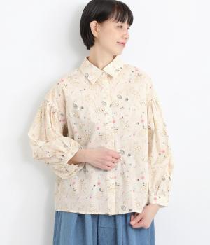 柄シャツアニマル系(キャット-F)