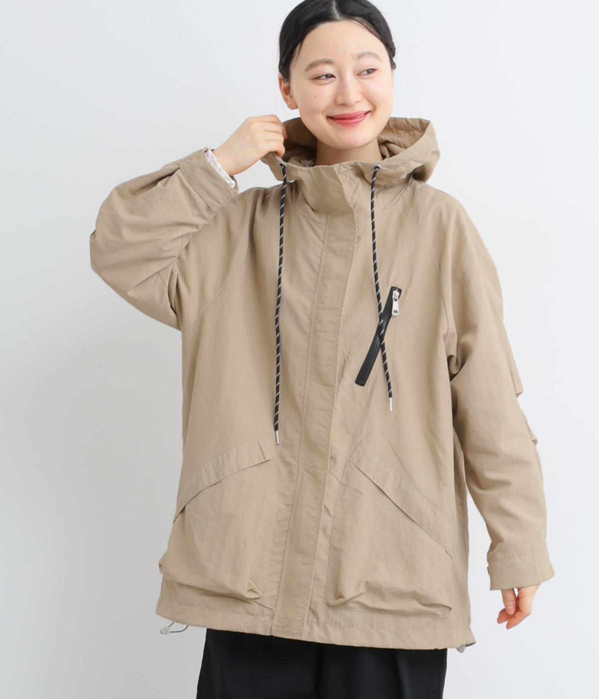 シャカシャカアウターマウンテンパーカー(ナチュラル-F)