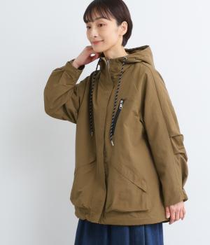 シャカシャカアウターマウンテンパーカー(カーキ-F)