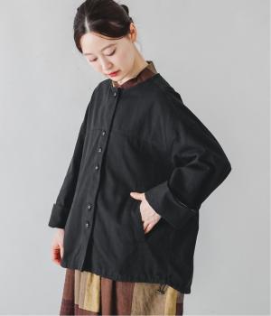 ツイル軽アウタークルージャケット(ブラック-F)