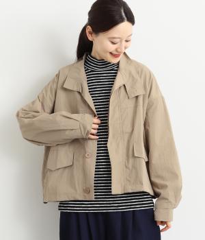 シャカシャカショートジャケット(ベージュ-F)